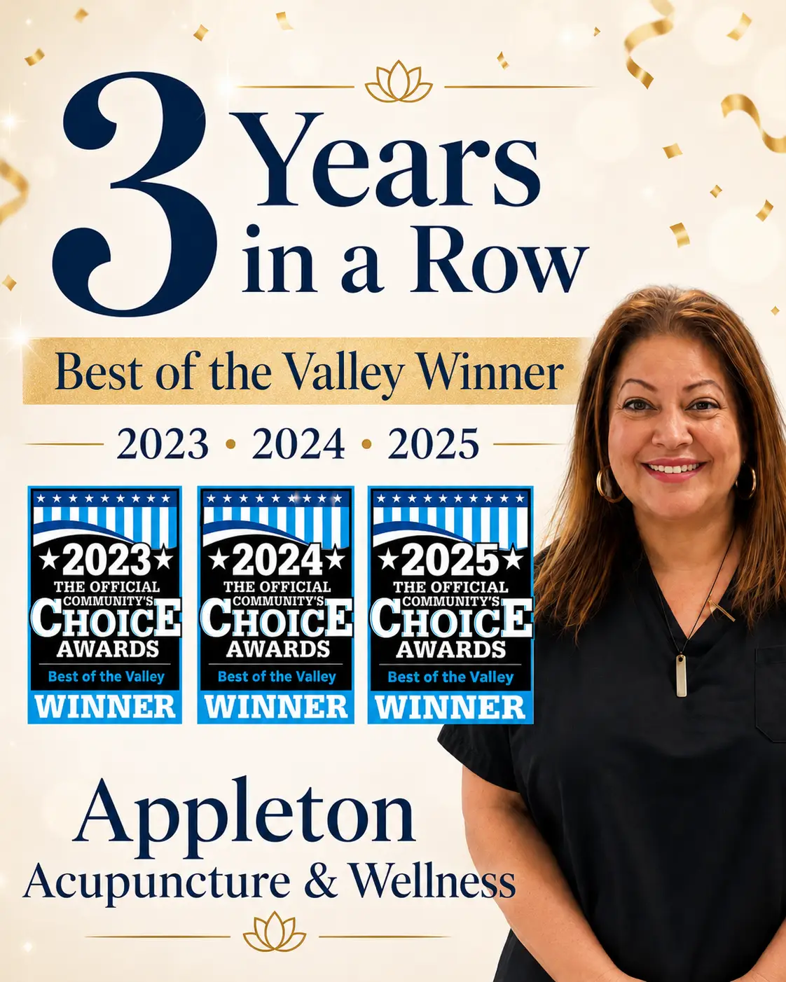 Best of the Valley Winner 2023 2024 2025 - 3 Years in a Row